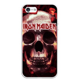 Чехол для iPhone 5/5S матовый с принтом Iron Maiden , Силикон | Область печати: задняя сторона чехла, без боковых панелей | бас | британия | брюс дикинсон | гитара | группа | дева | железная | метал | нико макбрэйн | рок | стив харрис | хеви | яник герс