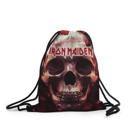 Рюкзак-мешок 3D с принтом Iron Maiden , 100% полиэстер | плотность ткани — 200 г/м2, размер — 35 х 45 см; лямки — толстые шнурки, застежка на шнуровке, без карманов и подкладки | бас | британия | брюс дикинсон | гитара | группа | дева | железная | метал | нико макбрэйн | рок | стив харрис | хеви | яник герс