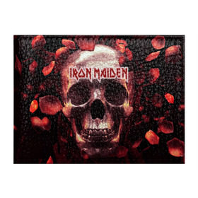 Обложка для студенческого билета с принтом Iron Maiden , натуральная кожа | Размер: 11*8 см; Печать на всей внешней стороне | бас | британия | брюс дикинсон | гитара | группа | дева | железная | метал | нико макбрэйн | рок | стив харрис | хеви | яник герс