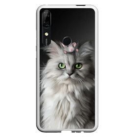 Чехол для Honor P Smart Z с принтом Кот и мышка , Силикон | Область печати: задняя сторона чехла, без боковых панелей | животные | кот | котенок | кошка | крыса | мышка | мышь | перс | персидский кот | серый