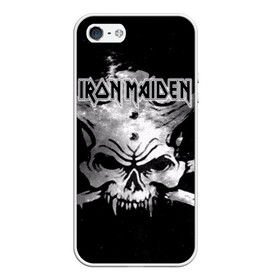 Чехол для iPhone 5/5S матовый с принтом Iron Maiden , Силикон | Область печати: задняя сторона чехла, без боковых панелей | бас | британия | брюс дикинсон | гитара | группа | дева | железная | метал | нико макбрэйн | рок | стив харрис | хеви | яник герс