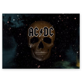 Поздравительная открытка с принтом AC/DC , 100% бумага | плотность бумаги 280 г/м2, матовая, на обратной стороне линовка и место для марки
 | Тематика изображения на принте: австралийская | ангус янг | блюз | группа | малькольм янг | рок | рок н ролл | стиви янг | хард