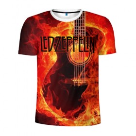 Мужская футболка 3D спортивная с принтом Led Zeppelin , 100% полиэстер с улучшенными характеристиками | приталенный силуэт, круглая горловина, широкие плечи, сужается к линии бедра | блюз рок | британская | группа | джимми пейдж | джон пол джонс | роберт плант | рок | фолк рок | хард рок | хеви метал