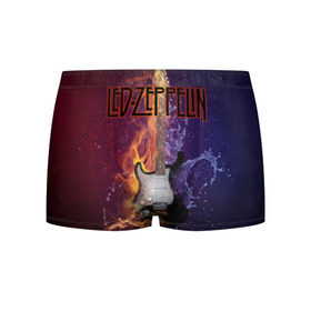 Мужские трусы 3D с принтом Led Zeppelin , 50% хлопок, 50% полиэстер | классическая посадка, на поясе мягкая тканевая резинка | Тематика изображения на принте: блюз рок | британская | группа | джимми пейдж | джон пол джонс | роберт плант | рок | фолк рок | хард рок | хеви метал