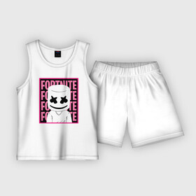 Детская пижама с шортами хлопок с принтом Fortnite ,  |  | chris comstock | electronic | fortnite | joytime iii | marshmello | клубная | маршмелло | маршмеллоу | фортнайт | электронная музыка