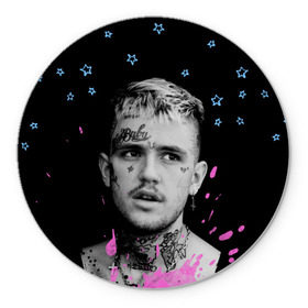 Коврик для мышки круглый с принтом LIL PEEP - Runaway , резина и полиэстер | круглая форма, изображение наносится на всю лицевую часть | beautiful | broken | daddy | dead | exclusive | heart | life | lil | lilpeep | music | peep | pump | rap | rapper | rip | runaway | tattoo | густав | лил | лилпип | мертв | память | пип | рип | рэп | рэпер | сердце | тату | умер