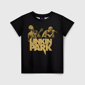 Детская футболка 3D с принтом Linkin Park , 100% гипоаллергенный полиэфир | прямой крой, круглый вырез горловины, длина до линии бедер, чуть спущенное плечо, ткань немного тянется | Тематика изображения на принте: американская | группа | линкин | майк шинода | метал | музыка | ню | парк | поп | рок | рэп | феникс фаррелл | честер беннингтон | электроник