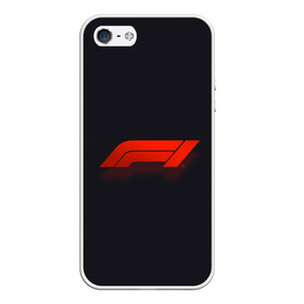 Чехол для iPhone 5/5S матовый с принтом Formula 1 Logo , Силикон | Область печати: задняя сторона чехла, без боковых панелей | formula | лого | формула