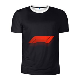 Мужская футболка 3D спортивная с принтом Formula 1 Logo , 100% полиэстер с улучшенными характеристиками | приталенный силуэт, круглая горловина, широкие плечи, сужается к линии бедра | formula | лого | формула
