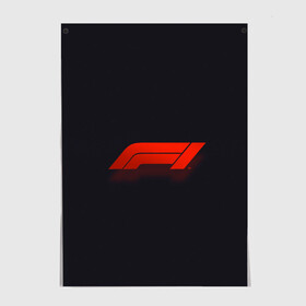 Постер с принтом Formula 1 Logo  , 100% бумага
 | бумага, плотность 150 мг. Матовая, но за счет высокого коэффициента гладкости имеет небольшой блеск и дает на свету блики, но в отличии от глянцевой бумаги не покрыта лаком | formula | лого | формула