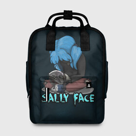 Женский рюкзак 3D с принтом Sally Face , 100% полиэстер | лямки с регулируемой длиной, сверху ручки, чтобы рюкзак нести как сумку. Основное отделение закрывается на молнию, как и внешний карман. Внутри два дополнительных кармана, один из которых закрывается на молнию. По бокам два дополнительных кармашка, куда поместится маленькая бутылочка
 | sally face | игра | компьютерная игра | лицо | маска | протез | салли фейс | школа | шрамы