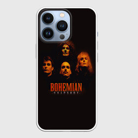 Чехол для iPhone 13 Pro с принтом Queen Bohemian Rhapsody ,  |  | Тематика изображения на принте: queen | брайан мэи | британская | группа | джон дикон | королева | роджер тейлор | рок | фредди меркьюри