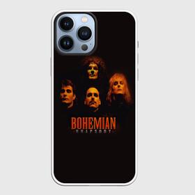 Чехол для iPhone 13 Pro Max с принтом Queen Bohemian Rhapsody ,  |  | Тематика изображения на принте: queen | брайан мэи | британская | группа | джон дикон | королева | роджер тейлор | рок | фредди меркьюри