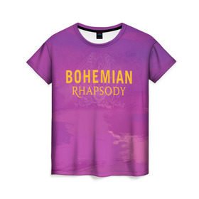 Женская футболка 3D с принтом Queen Bohemian Rhapsody , 100% полиэфир ( синтетическое хлопкоподобное полотно) | прямой крой, круглый вырез горловины, длина до линии бедер | queen | богемская рапсодия | брайан мэи | британская | группа | королева | роджер тейлор | рок | фредди меркьюри