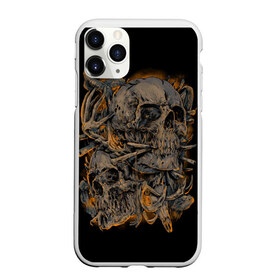 Чехол для iPhone 11 Pro Max матовый с принтом Черепа , Силикон |  | dead | demon | devil | executioner | punisher | rap | rock | satan | skull | swag | каратель | палач | скелет | череп