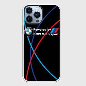 Чехол для iPhone 13 Pro Max с принтом Powered by BMW M ,  |  | Тематика изображения на принте: bmw | bmw m | bmw performance | motorsport | powered by bmw m | powered by bmw motorsport | машина bmw | мотоспорт | спорт