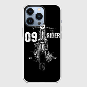 Чехол для iPhone 13 Pro с принтом 09 rider ,  |  | Тематика изображения на принте: background | bike | black | club | drawing | freedom | insc | legend | life | motorcycle | road | speed | америка | байк | вид | винтаж | дорога | жизнь | клуб | легенда | мотоцикл | надпись | проекция | ретро | рисунок | свобода | скорость