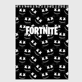 Скетчбук с принтом FORTNITE x MARSHMELLO , 100% бумага
 | 48 листов, плотность листов — 100 г/м2, плотность картонной обложки — 250 г/м2. Листы скреплены сверху удобной пружинной спиралью | Тематика изображения на принте: 2019 | armor | armour | cybersport | esport | fortnite | game | llama | logo | броня | игра | киберспорт | лама | фиолетовый | фирменные цвета | фортнайт