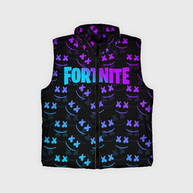 Детский жилет утепленный 3D с принтом FORTNITE MARSHMELLO NEON ,  |  | 2019 | armor | armour | cybersport | esport | fortnite | game | llama | logo | броня | игра | киберспорт | лама | фиолетовый | фирменные цвета | фортнайт