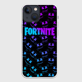 Чехол для iPhone 13 mini с принтом FORTNITE MARSHMELLO NEON ,  |  | 2019 | armor | armour | cybersport | esport | fortnite | game | llama | logo | броня | игра | киберспорт | лама | фиолетовый | фирменные цвета | фортнайт