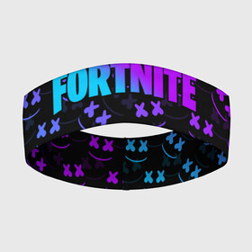 Повязка на голову 3D с принтом FORTNITE MARSHMELLO NEON ,  |  | 2019 | armor | armour | cybersport | esport | fortnite | game | llama | logo | броня | игра | киберспорт | лама | фиолетовый | фирменные цвета | фортнайт