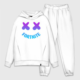 Мужской костюм хлопок OVERSIZE с принтом FORTNITE x MARSHMELLO NEON ,  |  | fnchap2 | fortnite | fortnite 2 | fortnite x | marshmello | ninja | ninja hyper streamer | ninja streamer | streamer | tyler blevins | маршмелло | ниндзя | фортнайт | фортнайт 2 | фортнайт глава 2