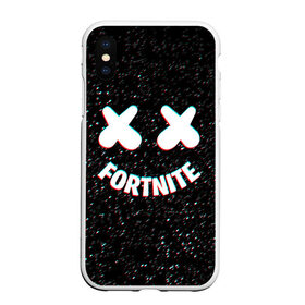 Чехол для iPhone XS Max матовый с принтом FORTNITE x MARSHMELLO , Силикон | Область печати: задняя сторона чехла, без боковых панелей | 2019 | armor | armour | cybersport | dj | esport | fortnite | galaxy | game | llama | logo | marshmello | space | usa | америка | броня | галакт | игра | киберспорт | клубная музыка | лама | маршмелло |