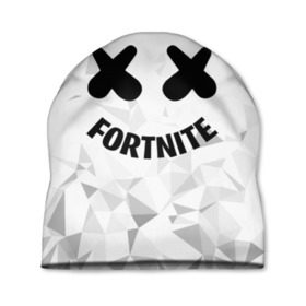 Шапка 3D с принтом FORTNITE x MARSHMELLO , 100% полиэстер | универсальный размер, печать по всей поверхности изделия | 2019 | armor | armour | cybersport | esport | fortnite | game | llama | logo | броня | игра | киберспорт | лама | фиолетовый | фирменные цвета | фортнайт