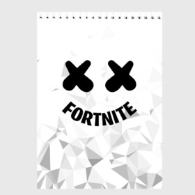 Скетчбук с принтом FORTNITE x MARSHMELLO , 100% бумага
 | 48 листов, плотность листов — 100 г/м2, плотность картонной обложки — 250 г/м2. Листы скреплены сверху удобной пружинной спиралью | 2019 | armor | armour | cybersport | esport | fortnite | game | llama | logo | броня | игра | киберспорт | лама | фиолетовый | фирменные цвета | фортнайт