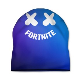 Шапка 3D с принтом FORTNITE x MARSHMELLO , 100% полиэстер | универсальный размер, печать по всей поверхности изделия | 2019 | armor | armour | cybersport | esport | fortnite | game | llama | logo | броня | игра | киберспорт | лама | фиолетовый | фирменные цвета | фортнайт