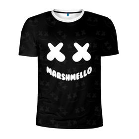 Мужская футболка 3D спортивная с принтом MARSHMELLO , 100% полиэстер с улучшенными характеристиками | приталенный силуэт, круглая горловина, широкие плечи, сужается к линии бедра | dj | marshmello | usa | америка | клубная музыка | маршмелло | музыка | музыкант