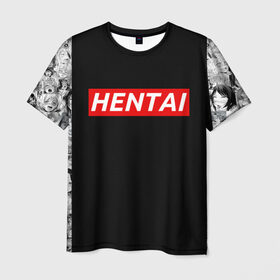 Мужская футболка 3D с принтом HENTAI , 100% полиэфир | прямой крой, круглый вырез горловины, длина до линии бедер | Тематика изображения на принте: ahegao | anime | kodome | manga | senpai | аниме | анимэ | ахегао | кодоме | манга | меха | сенпай | юри | яой