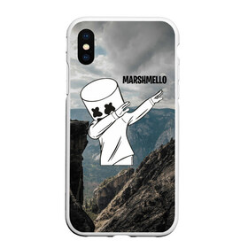 Чехол для iPhone XS Max матовый с принтом Marshmello , Силикон | Область печати: задняя сторона чехла, без боковых панелей | chris comstock | electronic | joytime iii | marshmallow | marshmello | клубная | маршмелло | маршмеллоу | электронная музыка