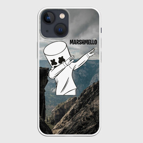 Чехол для iPhone 13 mini с принтом Marshmello ,  |  | Тематика изображения на принте: chris comstock | electronic | joytime iii | marshmallow | marshmello | клубная | маршмелло | маршмеллоу | электронная музыка