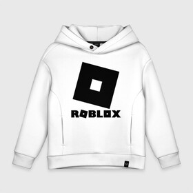 Детское худи Oversize хлопок с принтом ROBLOX , френч-терри — 70% хлопок, 30% полиэстер. Мягкий теплый начес внутри —100% хлопок | боковые карманы, эластичные манжеты и нижняя кромка, капюшон на магнитной кнопке | game | gamer | logo | minecraft | roblox | simulator | игра | конструктор | лого | симулятор | строительство | фигура