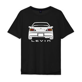 Мужская футболка хлопок Oversize с принтом Toyota Levin AE111 , 100% хлопок | свободный крой, круглый ворот, “спинка” длиннее передней части | 