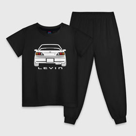 Детская пижама хлопок с принтом Toyota Levin AE111 , 100% хлопок |  брюки и футболка прямого кроя, без карманов, на брюках мягкая резинка на поясе и по низу штанин
 | Тематика изображения на принте: 
