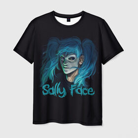 Мужская футболка 3D с принтом Sally Face , 100% полиэфир | прямой крой, круглый вырез горловины, длина до линии бедер | sally face | загадка | лицо | протез | салли фейс | соседи | странные | тайна | ужас | фишер
