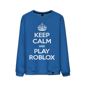 Мужской свитшот хлопок с принтом Keep Calm and Play Roblox , 100% хлопок |  | game | keep calm | logo | play roblox | roblox | детский | замолчи | заткнись | играй | кип калм | лого | логотип | надпись | ребенку | ребенок | роблокс