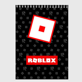 Скетчбук с принтом ROBLOX , 100% бумага
 | 48 листов, плотность листов — 100 г/м2, плотность картонной обложки — 250 г/м2. Листы скреплены сверху удобной пружинной спиралью | game | gamer | logo | minecraft | roblox | simulator | игра | конструктор | лого | симулятор | строительство | фигура