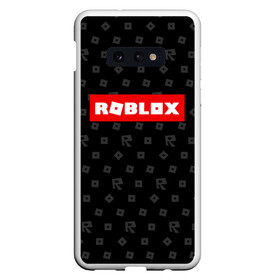 Чехол для Samsung S10E с принтом ROBLOX , Силикон | Область печати: задняя сторона чехла, без боковых панелей | game | gamer | logo | minecraft | roblox | simulator | игра | конструктор | лого | симулятор | строительство | фигура