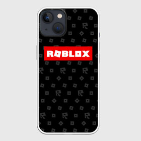 Чехол для iPhone 13 с принтом ROBLOX ,  |  | game | gamer | logo | minecraft | roblox | simulator | игра | конструктор | лого | симулятор | строительство | фигура