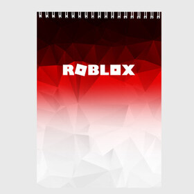 Скетчбук с принтом ROBLOX , 100% бумага
 | 48 листов, плотность листов — 100 г/м2, плотность картонной обложки — 250 г/м2. Листы скреплены сверху удобной пружинной спиралью | game | gamer | logo | minecraft | roblox | simulator | игра | конструктор | лого | симулятор | строительство | фигура