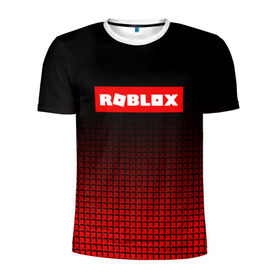 Мужская футболка 3D спортивная с принтом ROBLOX , 100% полиэстер с улучшенными характеристиками | приталенный силуэт, круглая горловина, широкие плечи, сужается к линии бедра | game | gamer | logo | minecraft | roblox | simulator | игра | конструктор | лого | симулятор | строительство | фигура