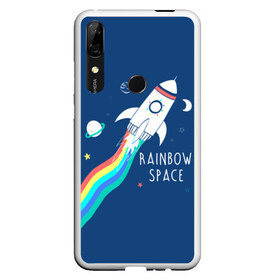 Чехол для Honor P Smart Z с принтом Rainbow space , Силикон | Область печати: задняя сторона чехла, без боковых панелей | Тематика изображения на принте: children | drawing | fire | flight | infinity | moon | planets | rainbow | rocket | space | stars | train | universe | wh | белый | бесконечность | вселенная | детский | звезды | космос | луна | надпись | огонь | планеты | полет | радуга | ракета | рисуно