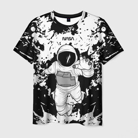 Мужская футболка 3D с принтом NASA , 100% полиэфир | прямой крой, круглый вырез горловины, длина до линии бедер | Тематика изображения на принте: nasa | астронавт | звезды | земля | космонавт | космос | луна | марс | наса | планета | роскосмос | созвездие | шатл