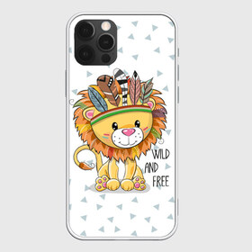 Чехол для iPhone 12 Pro Max с принтом Wild and free lion , Силикон |  | animal | free | ki | lion | predator | toy | wild | белый | воин | грива | детский | дикий | животное | игрушка | индеец | красивый | лев | львёнок | малыш | милый | надпись | перья | повязка | раскраска | рисунок | свободный