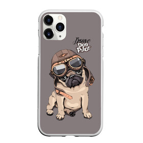 Чехол для iPhone 11 Pro матовый с принтом Brave dog pilot , Силикон |  | Тематика изображения на принте: animal | beautiful | brave | childish | cute | dog | emblem | helmet | homemade | kid | pilot | pug | белый | детский | домашнее | животное | красивый | лётчик | малыш | милый | мопс | надпись | очки | пилот | рисунок | собака | текст | фон | хр