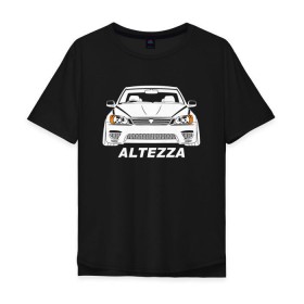 Мужская футболка хлопок Oversize с принтом Toyota Altezza , 100% хлопок | свободный крой, круглый ворот, “спинка” длиннее передней части | Тематика изображения на принте: altezza | toyota | toyota altezza