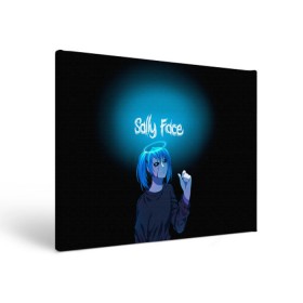 Холст прямоугольный с принтом Sally Face , 100% ПВХ |  | blue | diane | face | fisher | gizmo | henry | johnson | killer | larry | sally | генри | гизмо | джонсон | диана | ларри | лицо | салли | фейс | фишер